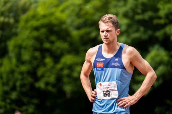 Marvin Schlegel (LAC Erdgas Chemnitz) ueber 400m am 04.06.2022 waehrend der Sparkassen Gala in Regensburg